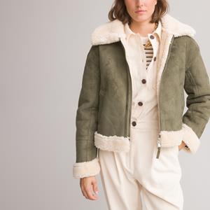 LA REDOUTE COLLECTIONS Jas in simili, gevoerd in sherpa