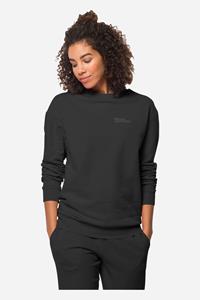 Jack Wolfskin Essential Dames Crewneck Zwart