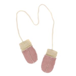 kindsgard Baby Wanten lamsvacht haendly roze