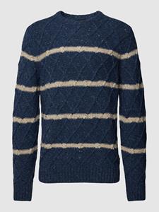 FYNCH-HATTON Gebreide pullover met streepmotief