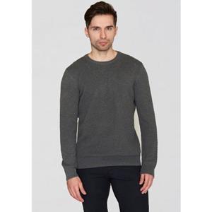 KnowledgeCotton Apparel Trui Vagn Antraciet