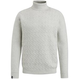 Vanguard Trui Half Zip Structuur Ecru