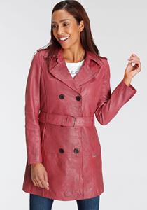 Maze Lederjacke, im Trenchcoat-Look