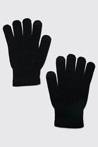 Boohoo Touch Screen Handschoenen, Black