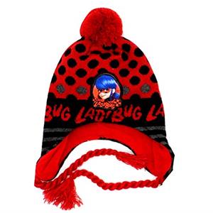 Kids Paradise Bonnet Miraculous - Chapka Ladybug - Bonnet Fille Miraculous - Chapeau péruvien