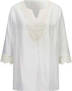 Dames Comfortabele blouse wit Größe