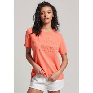 Superdry Shirt met ronde hals EMBOSSED VL T SHIRT