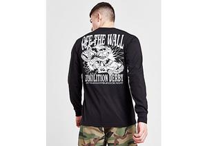 Vans Demolition Derby Long Sleeve T-Shirt - Black- Heren