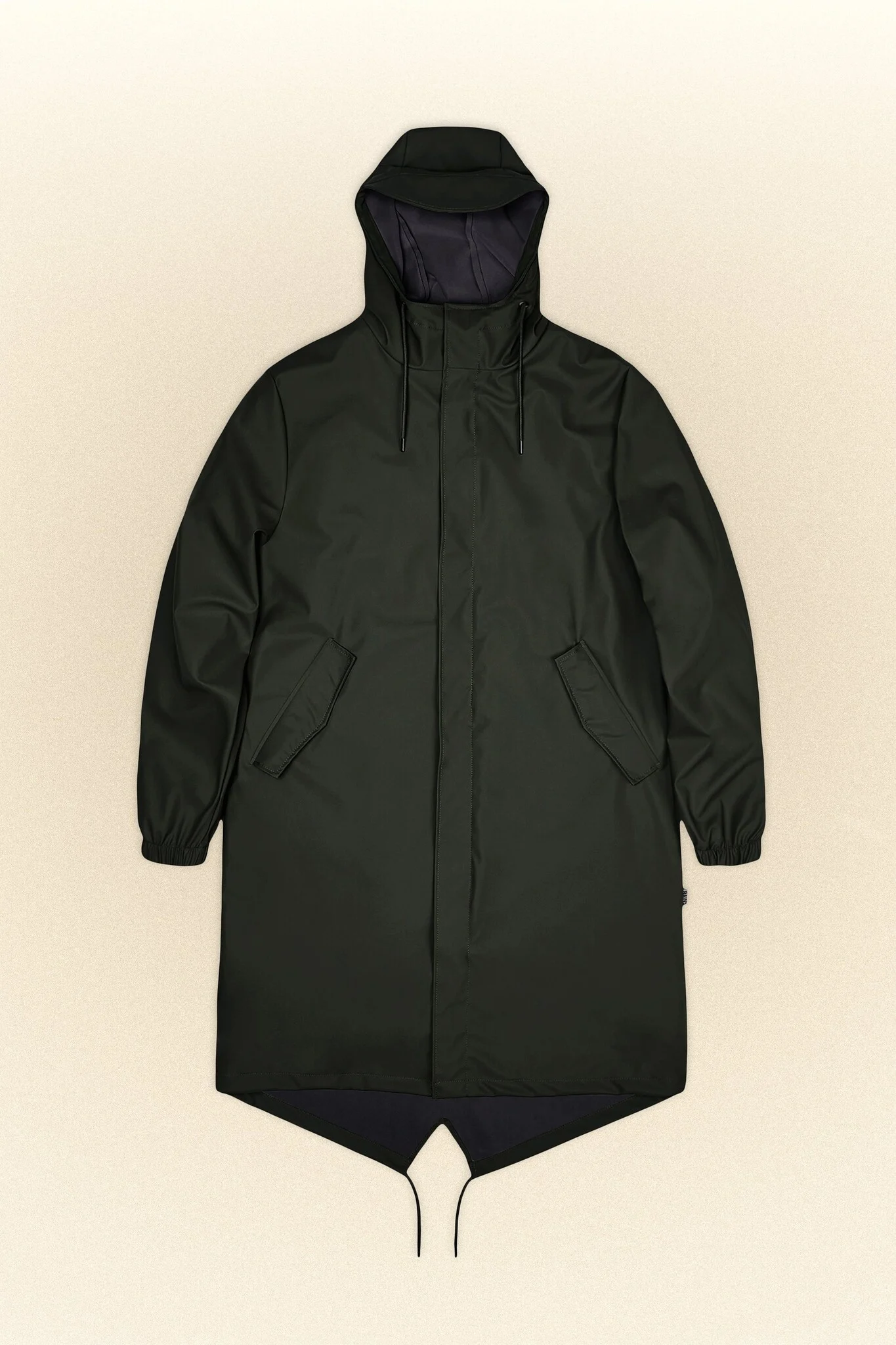 Rains 18140 fihtail parka green