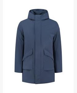 Purewhite Technical Parka Jas Heren Blauw - 