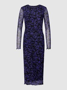 Tom Tailor Midi-jurk met all-over motief, model 'Gathering'