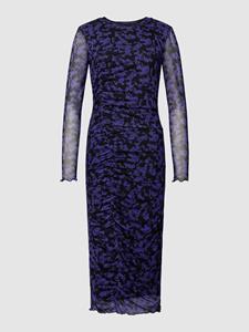 Tom Tailor Denim Midi-jurk met all-over motief, model 'Gathering'