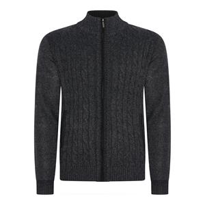 Cappuccino Italia Cable cardigan antraciet