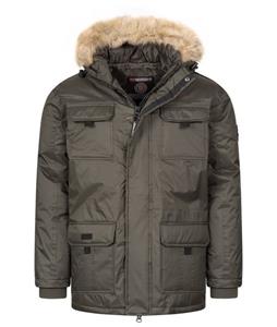Geographical Norway Winterjacke Herren Winterjacke mit Kapuze Kunfestellkragen