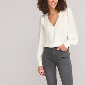 LA REDOUTE COLLECTIONS Blouse met V-hals, lange mouwen