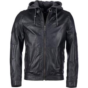 Maze Lederjacke "Lederjacke", mit Kapuze, mit abnehmbarer Kapuze