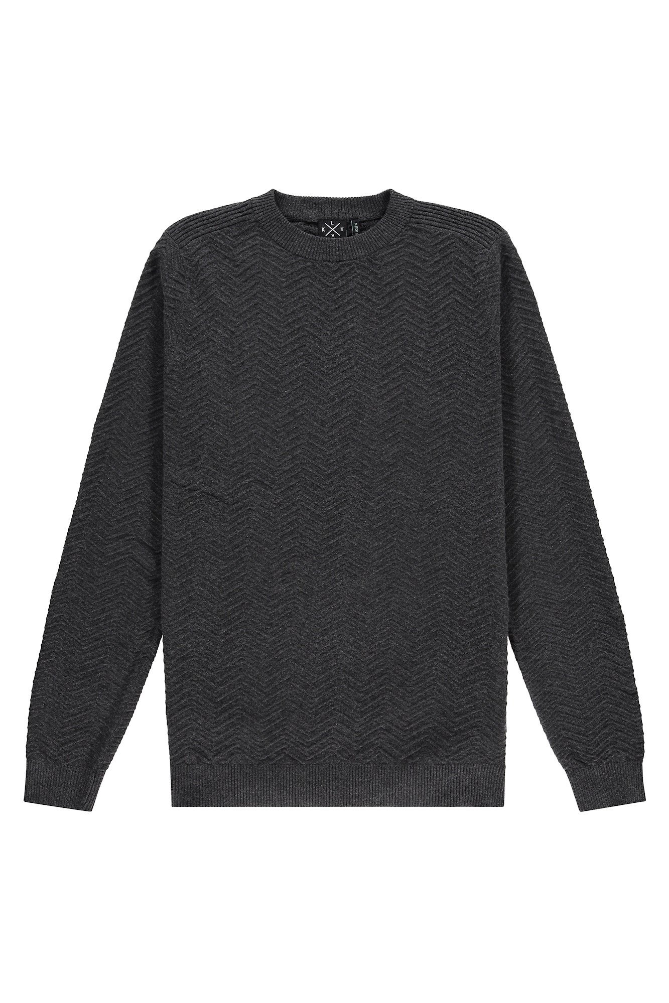 Kultivate KN RYAN  Pullover DarkGreyMelange  