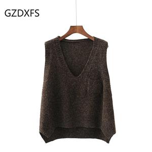 GZDXFS Vest Sweater Vest of Sweater of Autumnal Winter New