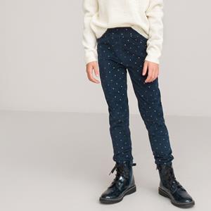 LA REDOUTE COLLECTIONS Jeggingbroek in fluweel met sterrenprint