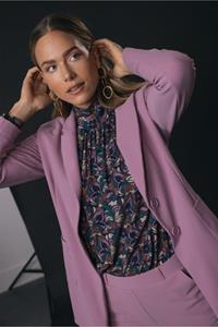 Studio Anneloes Mila Bonded Mesh Blazer 09240 Blazers 4700 Grape