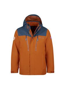 TROLLKIDS 3-in-1-Funktionsjacke Preikestolen Outdoorjacken braun/blau Junge 