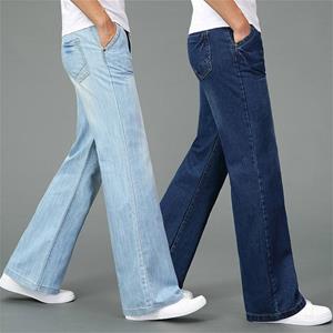 YM-Women Clothing2 Heren Bell-Bottoms Jeans 60s 70s Flares Denim Broek Vintage Retro Wijde Pijpen Broek Slim Fit