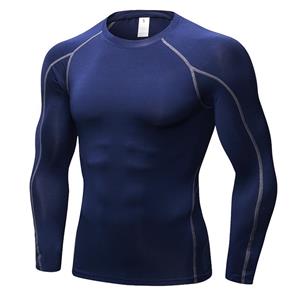 Samgo Mens Clothing Men's Running Long Sleeve T-shirt quick-drying suit fitness sports tight t-shirt new Training jogging 1059
