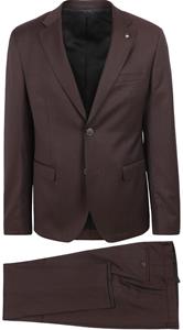 Suitable Kostuum Strato Wol Bordeaux