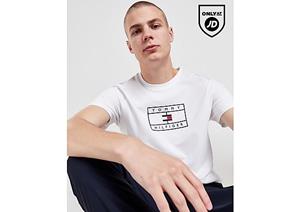 Tommy Hilfiger Large Logo T-Shirt - White- Heren