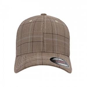 Flexfit by Yupoong Flexfit van Yupoong Glencheck-pet L/XL zwart/wit