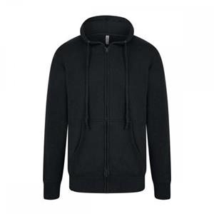 Casual Classics Casual klassieke herenkap met ritssluiting S zwart