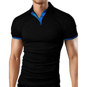 CoolJacket MaleWardrobe Fashion Polo's Zomer Heren Slim Revers Solid Color T-Shirt
