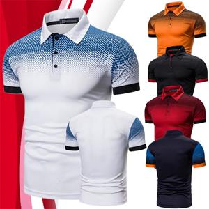 YuTong Fashion Zomer Mannen Nieuwe Buisness Casual polyester poloshirt met korte mouw, mannen slim fit sport golf jersey T-shirt.