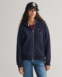 Gant Sweater Damen Sweatjacke - REGULAR SHIELD ZIP HOODIE