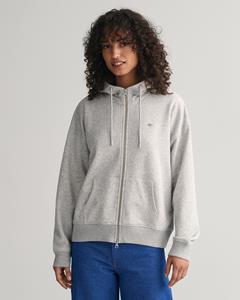 Gant Sweater Damen Sweatjacke - REGULAR SHIELD ZIP HOODIE