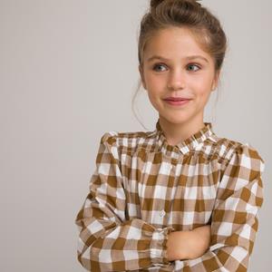 LA REDOUTE COLLECTIONS Geruite blouse met lange mouwen 3-12 jaar