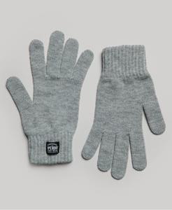 Superdry Vrouwen Klassieke Gebreide Handschoenen Silver
