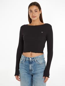 Tommy hilfiger longsleeve tjw ruche rib top ls