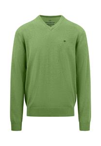 fynchhatton Fynch Hatton - Trui met V-hals Leaf Green - 3XL - Heren