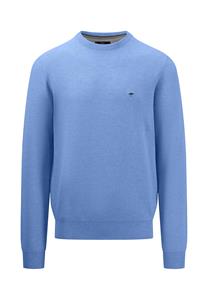 Fynch Hatton  Katoenen Trui met Ronde Hals Crystal Blue - 3XL - Heren