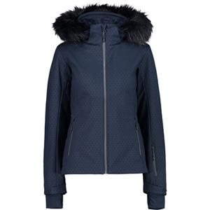 CMP Zip Hood Jas Dames Softshell Black Blue