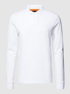 BOSS Orange Passerby Heren Langdurige Stretch-Katoen Polo Shirt met Logo Patch
