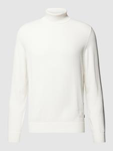 s.Oliver Strickpullover Pullover mit Rollkragen Rippblende