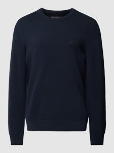 Marc O'Polo Gebreide pullover met labelstitching