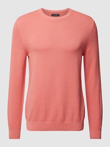 Marc O'Polo Gebreide pullover met labeldetail