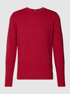 Tommy Hilfiger Gebreide pullover met labelstitching, model 'CHAIN'