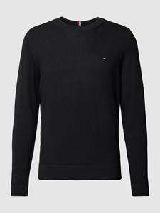 Tommy Hilfiger Gebreide pullover met labelstitching, model 'CHAIN'