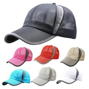 MUQZI Curved Brim Lightweight Quick Dry Breathable Full Mesh Running Hat Sports Sun Protection Hat