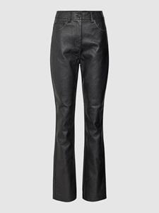 Calvin Klein Imitatieleren broek FAUX LEATHER HIGH RISE STRAIGHT
