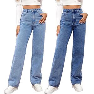 Fahion Jeans Women Denim Jeans Solid Stretch Straight Pants Ladies Casual Long Jean Trousers pantalon femme pantalones de mujer